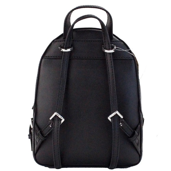 New Michael Kors Jaycee Extra-Small Pebbled Leather Convertible Backpack Black - Picture 3 of 6